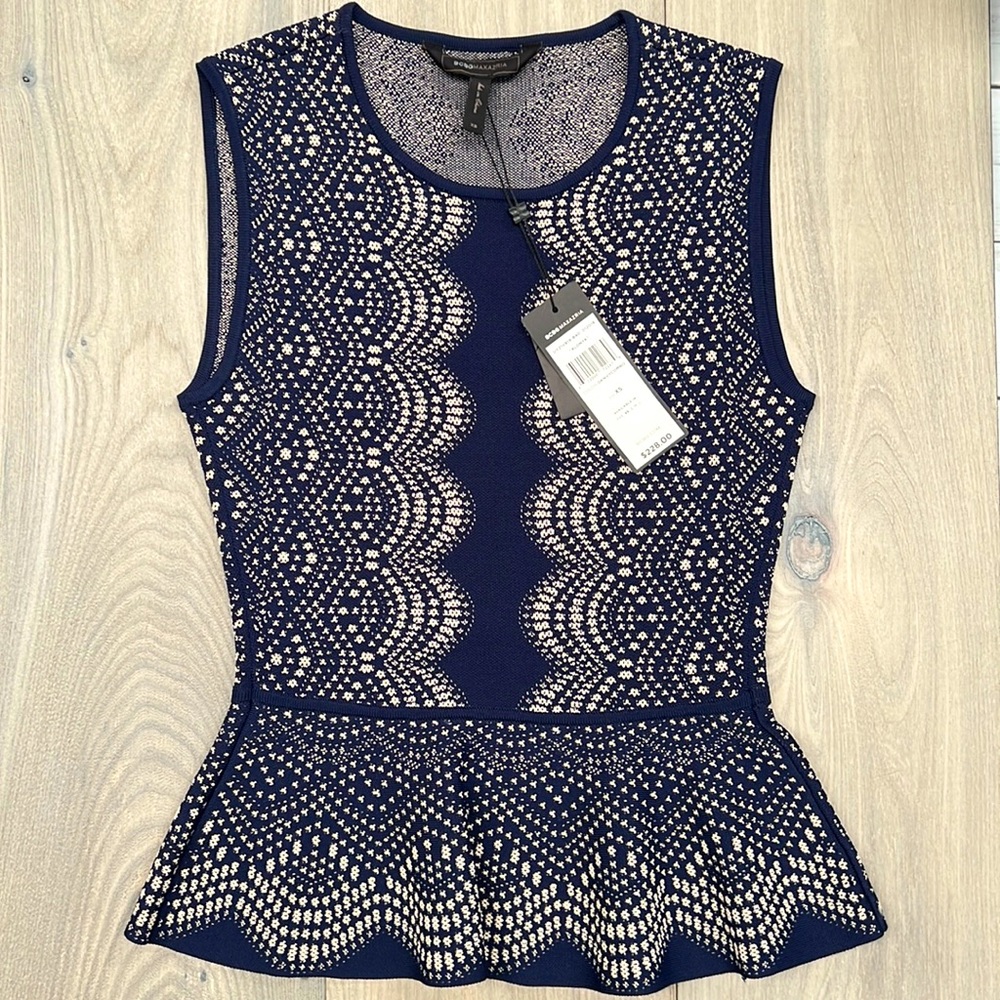 BCBG MAXAZRIA Alonya Peplum Top